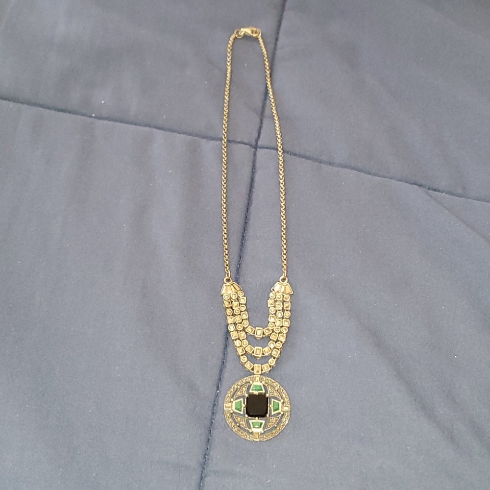 Silver marcasite necklace